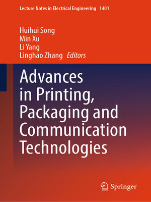 cover image of Advances in Printing, Packaging and Communication Technologies